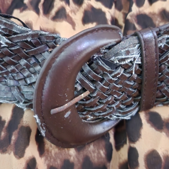 Annabelle Leopard Print Strapless Dress with Belt Size M Used - Picture 5 of 5